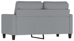 vidaXL kétszemélyes világosszürke szövetkanapé 120 cm