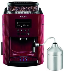 Krups - Automata kávéfőző tejtartóval ESSENTIAL 1450W/230V piros EA816570