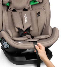 Lionelo - Forgatható autósülés bázissal LAVENDER i-Size 76-150 cm, bézs (Latte)