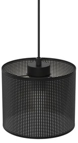 Csillár zsinóron LOFT SHADE 1xE27/60W/230V á. 18 cm fekete