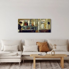 Kép - Style of Edouard Manet, Bon Bock Cafe, reprodukciók (120x50 cm)