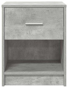 Betonszürke éjjeliszekrény fiókkal 40x34x50 cm