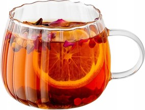 Bianca Linea üvegfüles kávés és teás pohár 400 ml