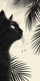 Poszter 50x100cm Elmélkedés a pálmafák árnyékában