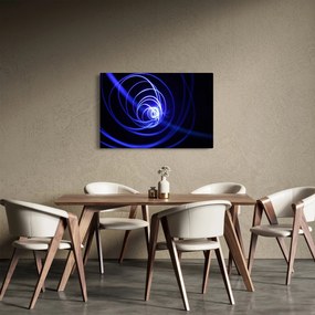 Kék spirálok képe (90x60 cm)