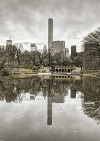 Poszter 42x59,4cm Alsó-Manhattan panoráma a Central Parkból 2, Assaf Frank