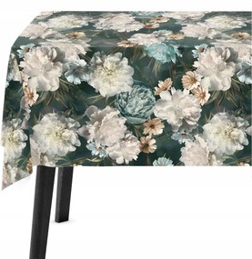 Abrosz asztalra 140x220 Zöld Virágok 9202