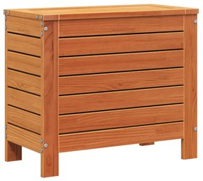 viaszbarna tömör fenyőfa kerti lábzsámoly 62 x 31,5 x 52 cm