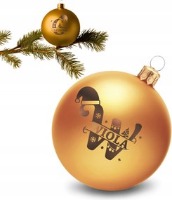 Üveg Bomba karácsonyfára Névvel Karácsonyi Dekoráció Ajándék Karácsonyra