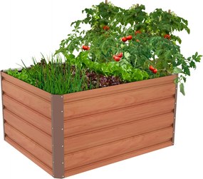 Emelt virágágyás G21 Daisy 100 x 80 x 52 cm,fémlemez, barna