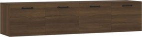vidaXL 2 db barna tölgy színű szerelt fa faliszekrény 60x36,5x35 cm