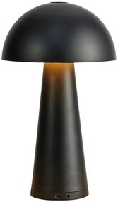 Markslöjd Fungi asztali lámpa 1x1.5 W fekete 108655