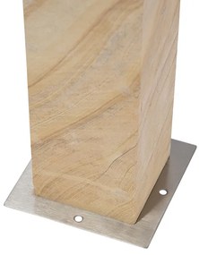 Modern álló kültéri lámpa homokkő 70 cm - morcos