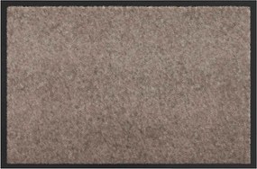 vidaXL Ajtószőnyeg Bézs 60 x 40 x 1.2 cm Mackófleece