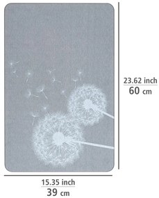 Szürke kovaföld fürdőszobai kilépő 39x60 cm Astera – Wenko