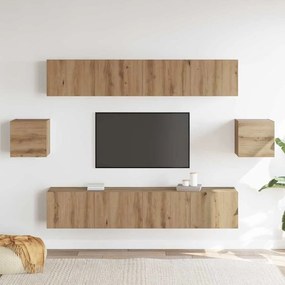 TV szekrény garnitúra 6 pcs Mesteri régi 80 x 30 x 30 cm