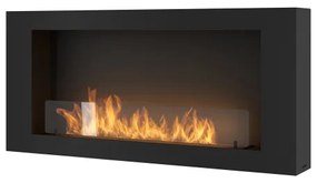 InFire - Fali BIO kandalló 120x56 cm 3kW fekete