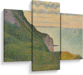 Kép - Georges Seurat, Seascape at Port-en-Bessin, Normandy, reprodukciók (90x60 cm)