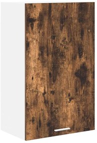 Függő szekrény Riga Füstölt tölgy és fehér 50 x 31 x 80 cm