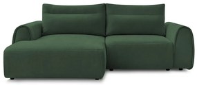 Sötétzöld sarokkanapé Aden – Bobochic Paris