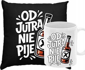 Párna Bögre Szett Felirattal Holnaptól Nem Iszik Ajándék