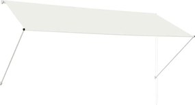 vidaXL feltekerhető krémszínű napellenző 300 x 150 cm
