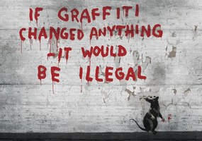 Fotótapéta - Graffiti felirat (152,5x104 cm)