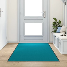 Ajtószőnyeg Cián és Fekete 120 x 250 cm Poliamid és PVC