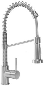 Konyhai csaptelep Rea Spring Nickel Brush INOX