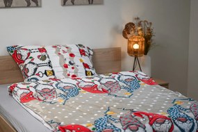 GNOME bézs mikroplüss ágyneműhuzat Ágyneműhuzat mérete: 70 x 90 cm | 140 x 200 cm