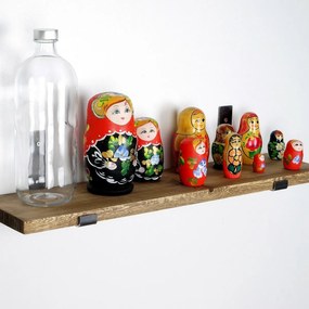 Lam009 Black and Walnut polc