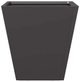 2 db fekete acél kerti növénytartó 30 x 30 x 30 cm