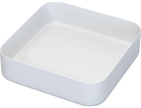 BATH DELUXE 06-040-17-01-00 - Ráépíthető mosdó LJORDAL 40x40 cm acél/fehér