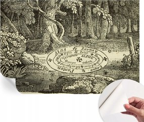 Dekoratív öntapadós fotótapéta Hálószobába Varázslatos kör 104x70 cm