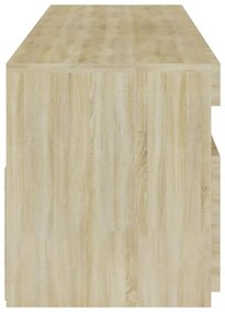 2 db sonoma tölgy színű TV-szekrény LED-ekkel 75 x 35 x 40 cm