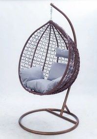 Függőfotel 115x105x195cm barna Babilon-S-Brown