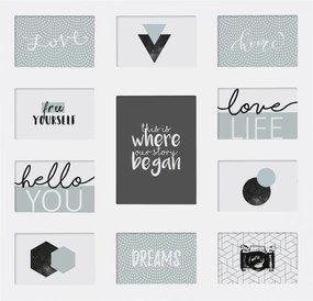 Képkeret keret 10x15 fehér multikeret nagy fotó