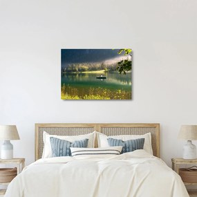 Tó képe (üvegen) (70x50 cm)