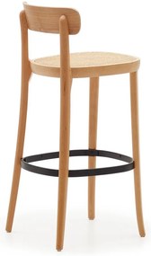 Natúr színű bárszék kőrisfa dekorral 99 cm Romane – Kave Home