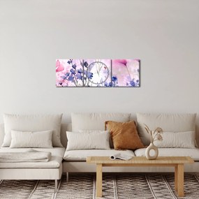 Kép - Akvarell rét (órával) (90x30 cm)