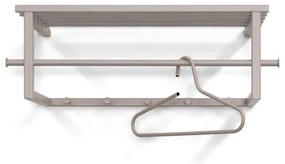 Világosszürke fém fali fogas polccal Marco – Spinder Design