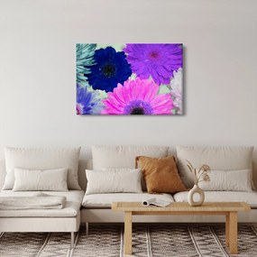 Színes virágok képe (90x60 cm)