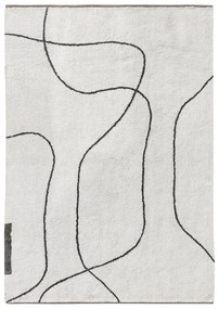 Elefántcsont színű mosható pamut szőnyeg 140x200 cm Shadow – Mette Ditmer Denmark