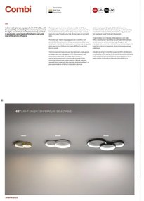 Redo 01-3375 - COMBI LED 72W/230V CRI98 fekete dimmelhető mennyezeti lámpa