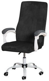 Forgószék Huzat (S-es, bársonyos, 1 részes, rugalmas, mosható, fekete)