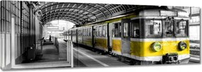 Vászonkép 150x50 Sárga vonat