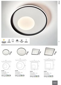 Redo 05-961-LED Dimmelhető mennyezeti lámpa SINTESI LED/53W/230V 3000-6000K + távirányító