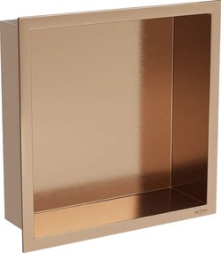 Mexen X-Wall-R falcos polc peremmel 30 x 30 cm, kefélt réz - 19C0303010