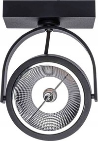 Lugar falra szerelhető lámpatest fekete 1xAR111 GU10