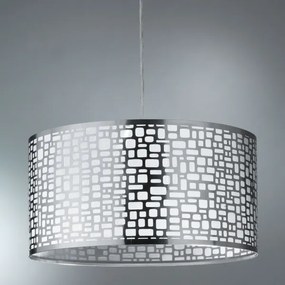 ONLI - Csillár zsinóron BRUCE 1xE27/15W/230V átm. 45 cm matt króm